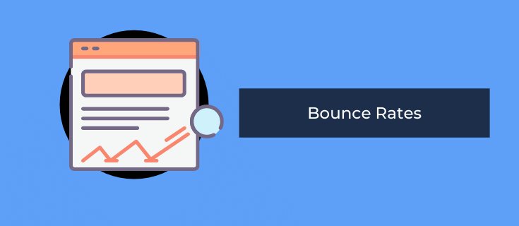 Bounce rates as an example of an SEO report KPI