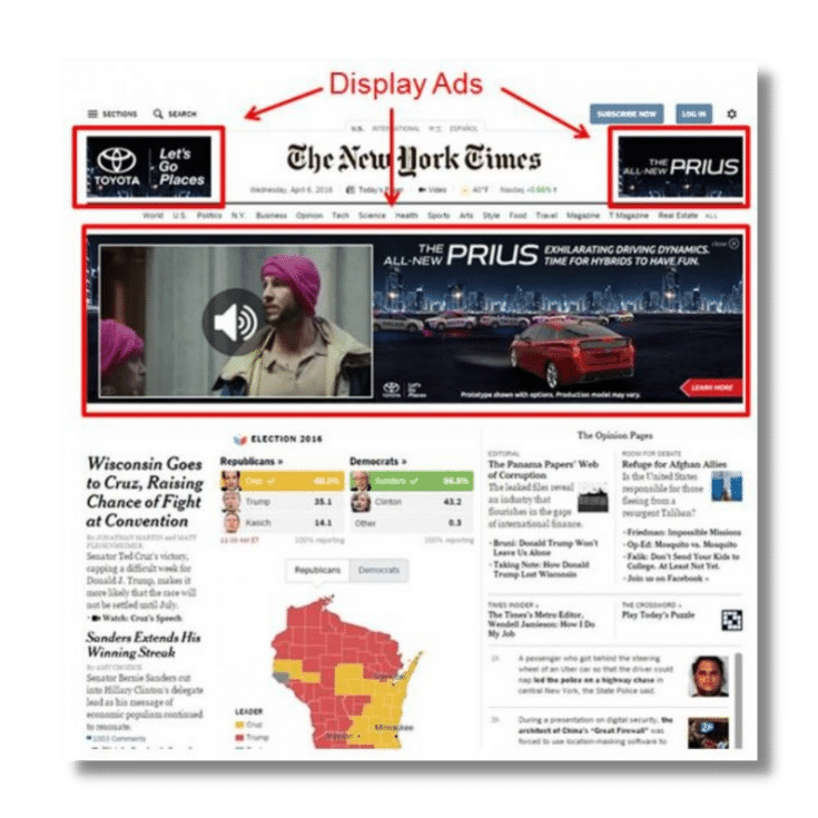 Example of a digital display ad