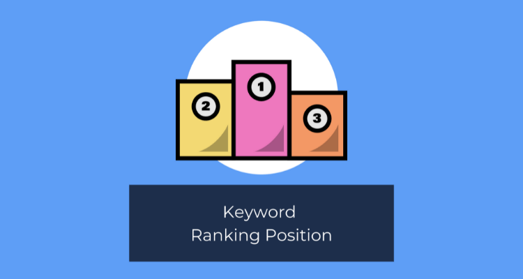 keywrod ranking  as an example of an SEO report KPI